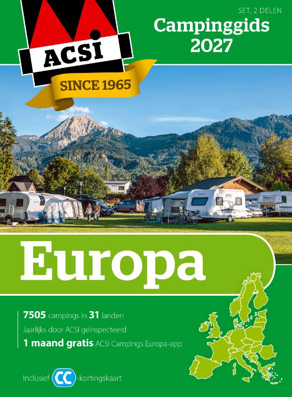 Omslag van ACSI Campinggids Europa 2027
