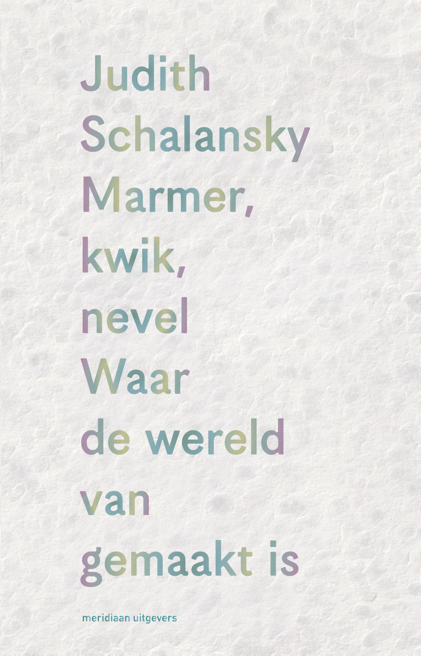 Omslag van Marmer, kwik, nevel