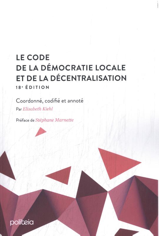 Omslag van Le code de la démocratie locale et de la décentralisation