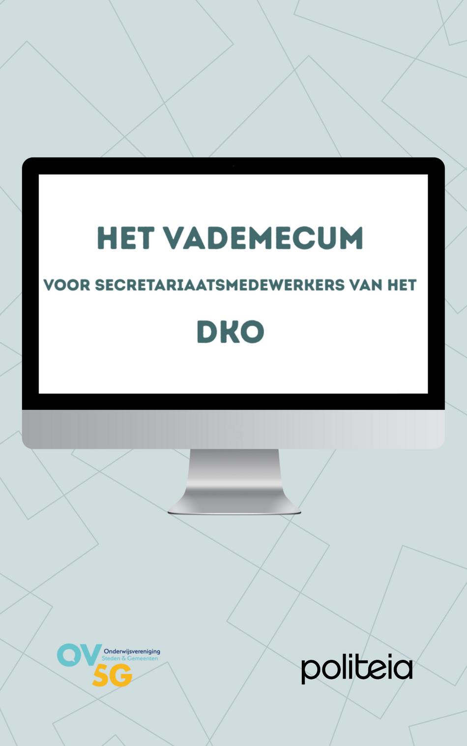 Omslag van Vademecum voor secretariaatsmedewerkers van het DKO