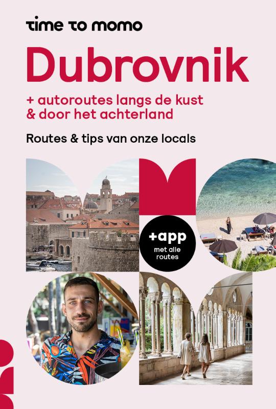 Omslag van Time to Momo Dubrovnik + autoroutes langs de kust & door het achterland