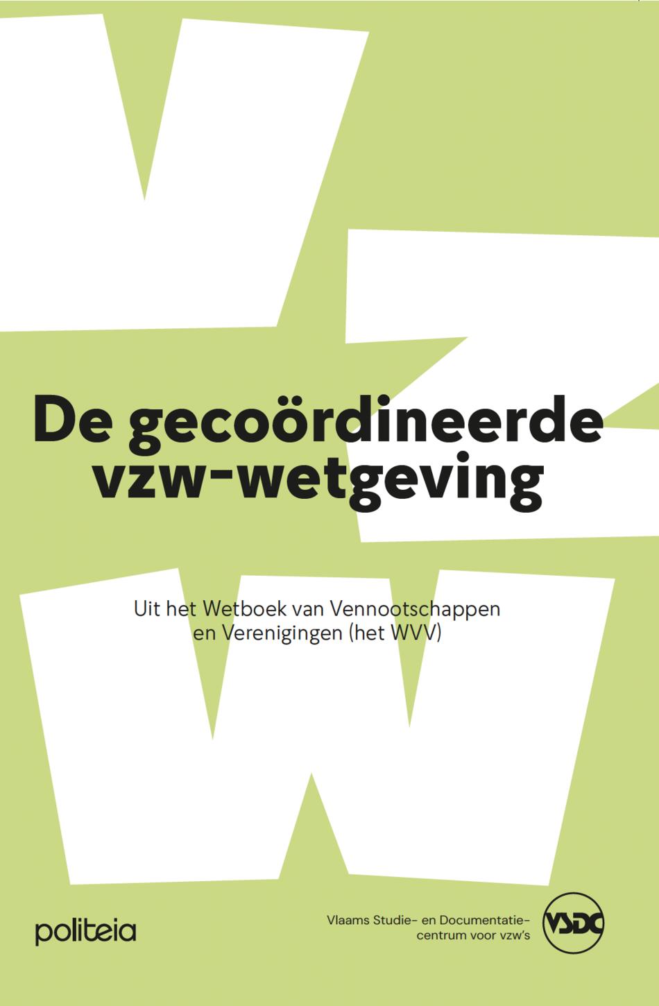 Omslag van De gecoördineerde vzw-wetgeving